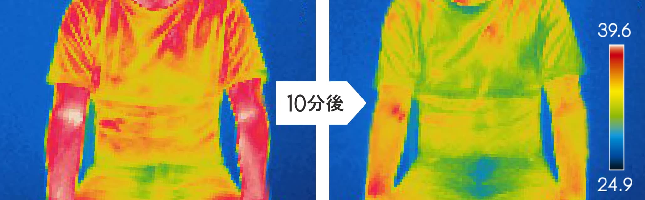 The GreenFanを使用したサーモグラフィーの画像