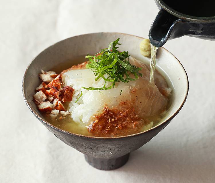 鯛茶漬け様　③青　おてて前 鯛のお刺身で 鯛茶漬け ミシュランシェフの レシピ付き | 私の