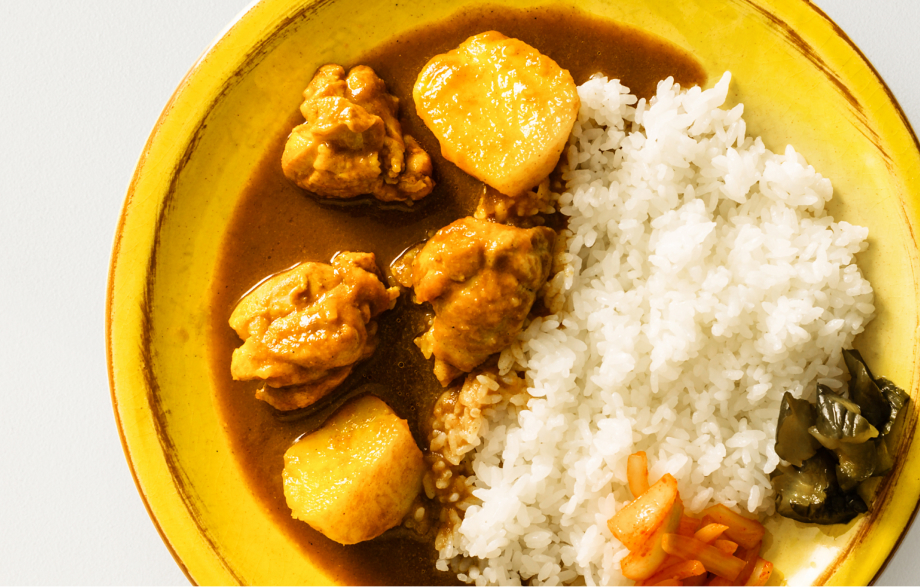 皿に盛られたBALMUDA The Curry