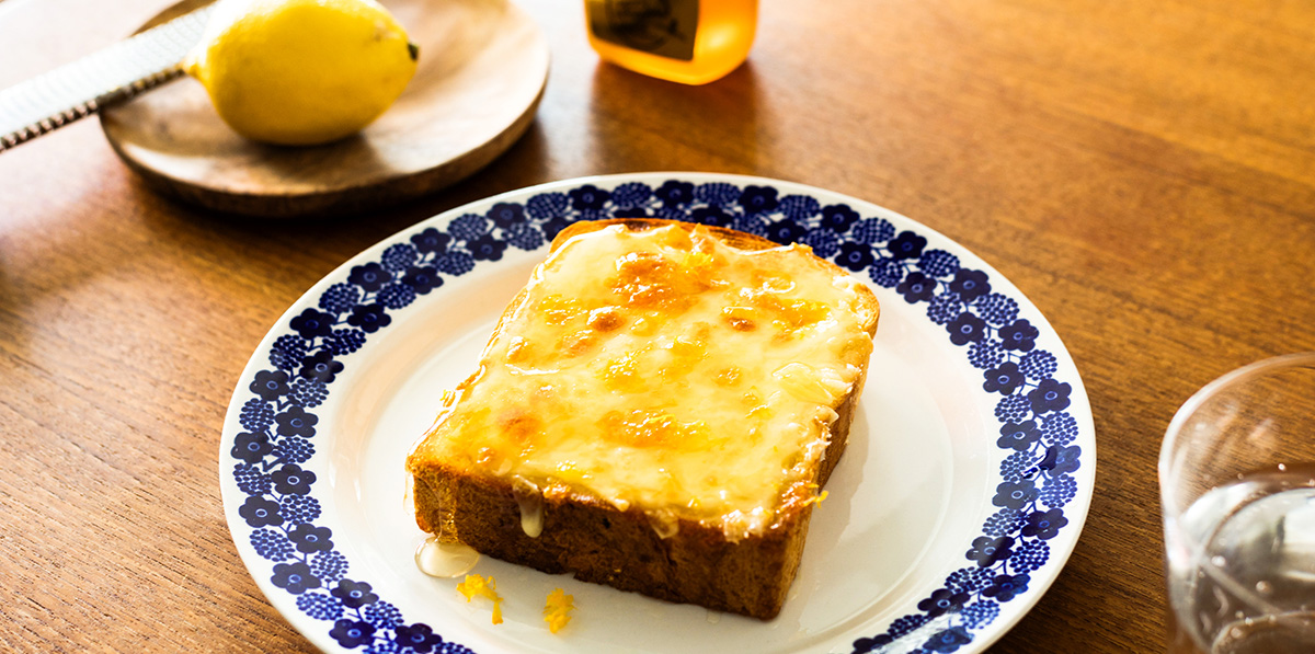 はちみつレモンチーズトースト レシピ BALMUDA The Toaster BALMUDA（バルミューダ）公式サイト