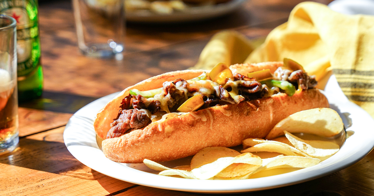 フィラデルフィアチーズステーキのレシピ