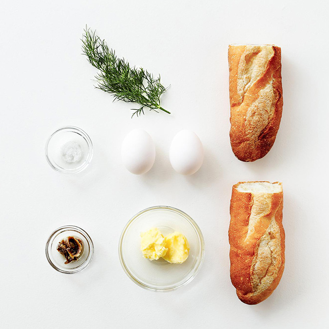 バターエッグのオープンサンド | レシピ | BALMUDA The Toaster